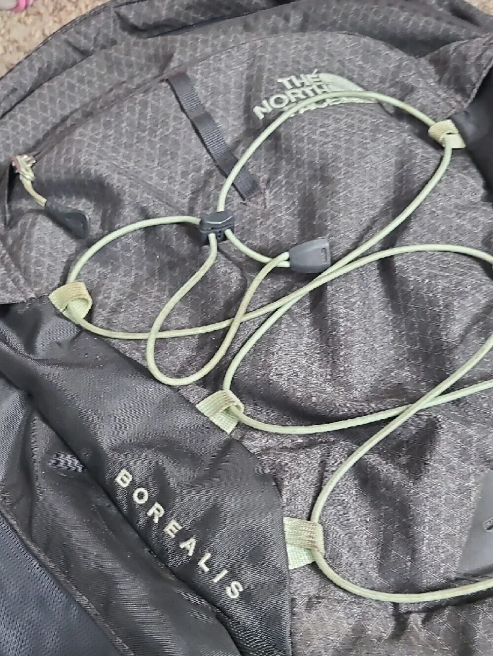 The North Face Borealis Backpack in Charcoal and Black